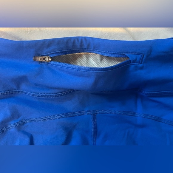 Nike Dri-Fit Women’s Blue Cropped Running Leggings w Pockets Size Small - Picture 13 of 16